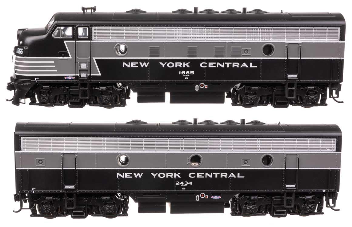 Walthers Mainline 910-11410 HO Scale EMD F7 A-B Set - Standard DC - New York Central #1665/2434