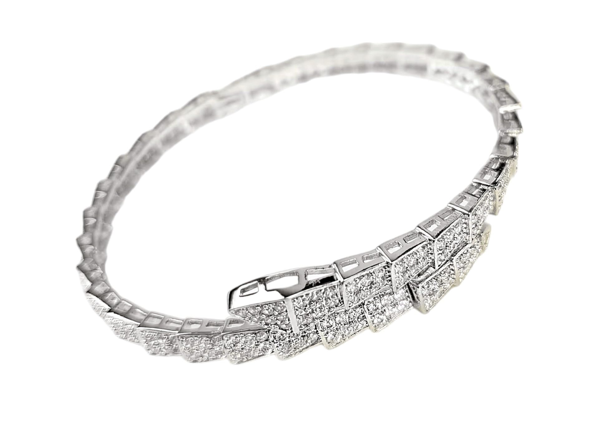SHARLEEZ Brand Elastic Stainless Steel Zircon Snake Pattern South Korean Style Bracelets (Silver) (B0D81G8FCR) Amazon Price History, Amazon Price Tracker