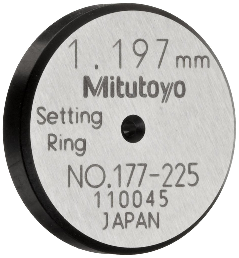Mitutoyo 177225 Setting Ring, 1.2mm Size, 4mm Width, 20mm Outside