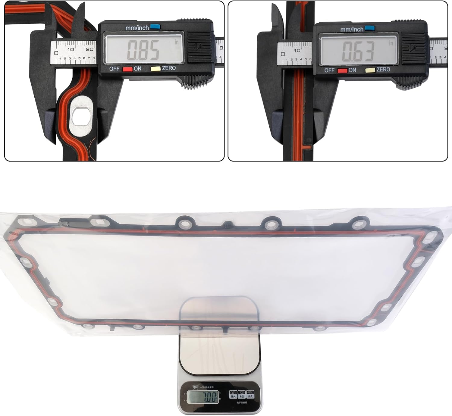 OS30725R Oil Pan Gasket Fit 92-15 Ford Crown Victoria E150/E250/E350/E450 Excursion Expedition Explorer F150/F250/F350 Mustang Thunderbird,Lincoln Town CAR Continental Navigator 4.6L 5.4L 3L3E6710AB