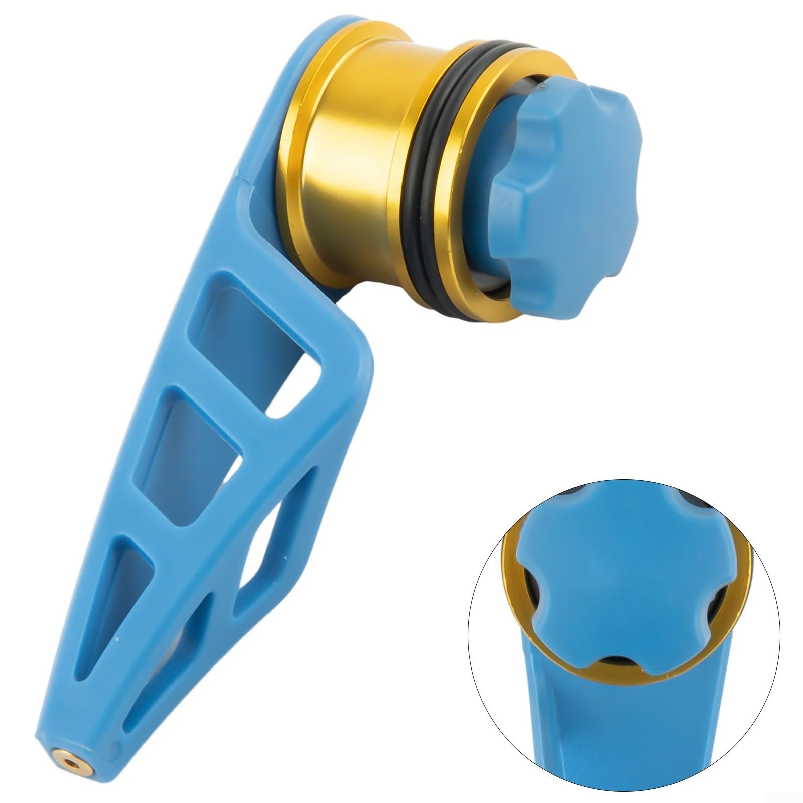 Knotter Fishing PR Knot Tool For 0.3-3.0 PE Line,Fishing Knot Tying Tool, Knot Assist Fishing Tool PR Bobbin Knotter Line(blue)