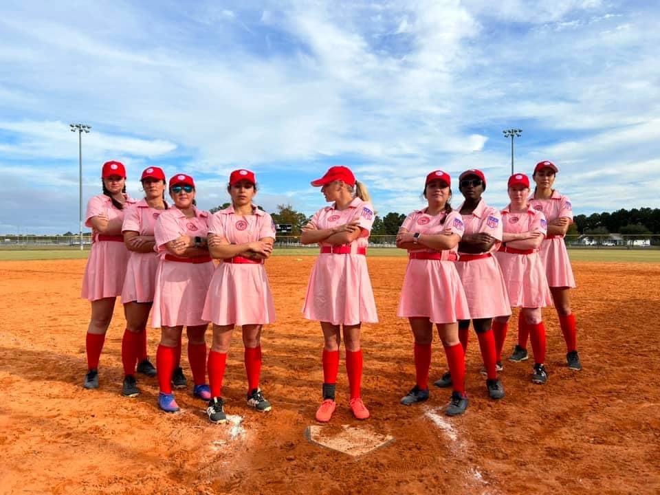 10/mo Finance Rockford Peaches AAGPBL Baseball Dress Halloween