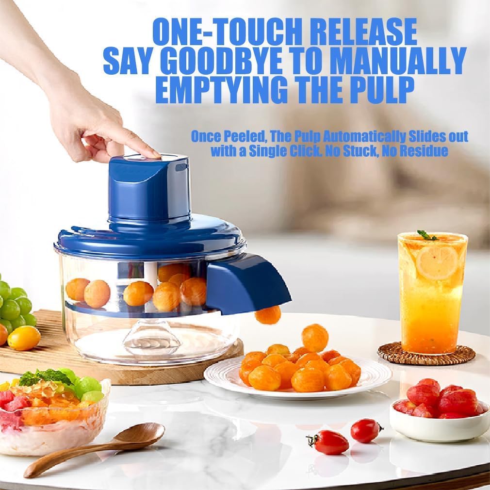 Colcolo Elektrischer Traubenschäler - Automatischer Obstschäler Für Küche & Gastronomie