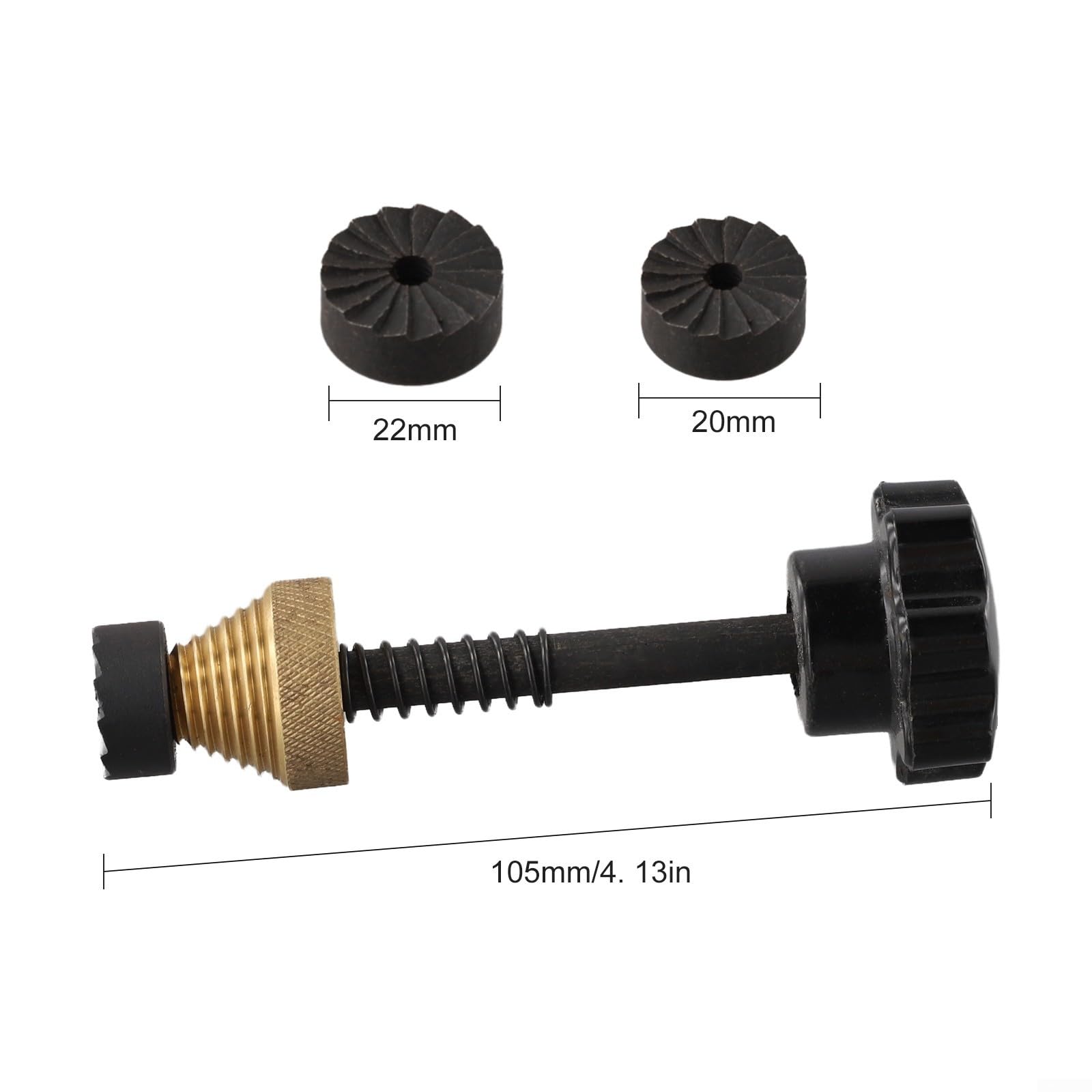 Outil robuste de remplacement de robinet pour réparation de robinet de fuite avec système de guidage fileté, coupe-tartre, kit de plomberie DIY 5,1 cm 1,9 cm