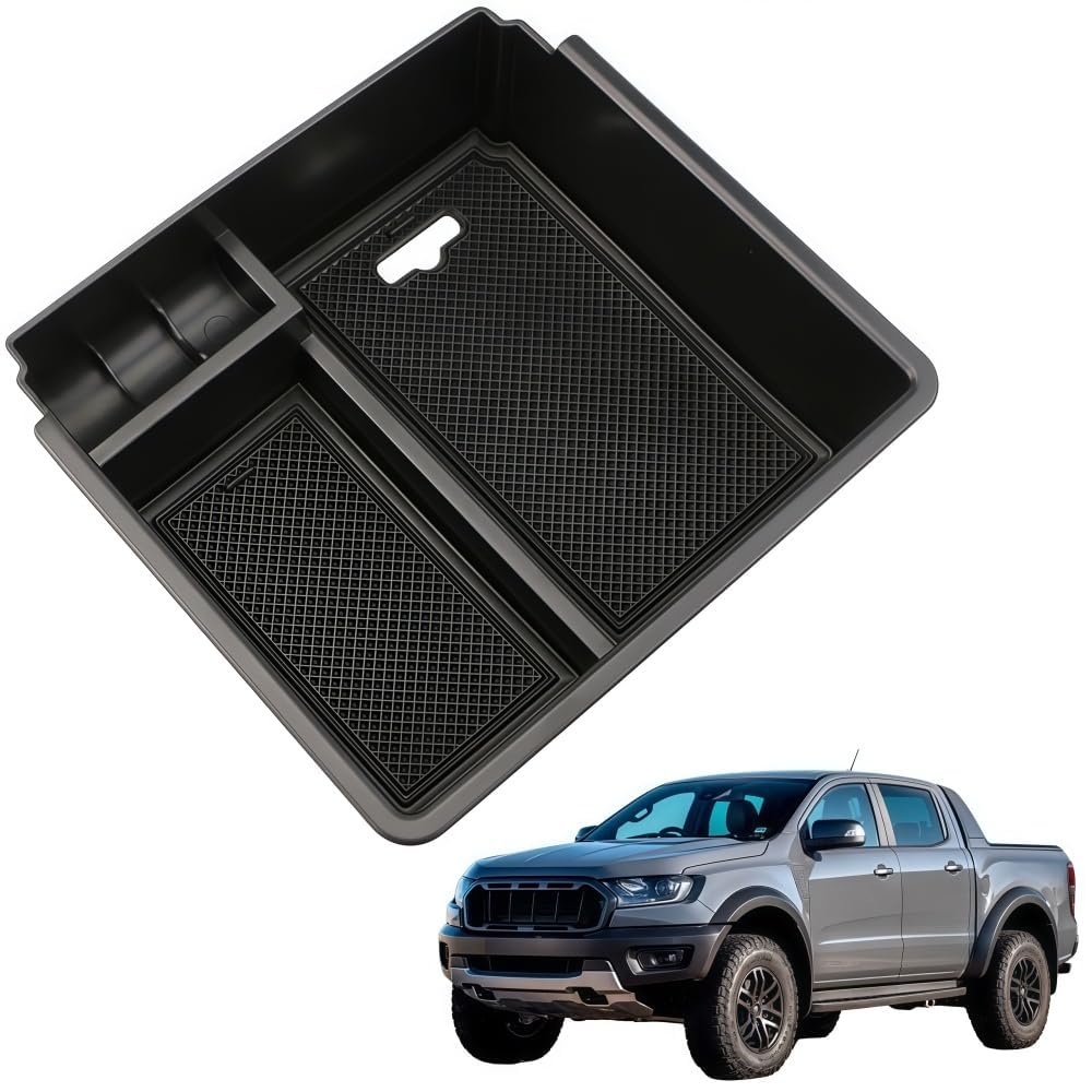 Zqxltsy Centre Console Armrest Organiser for Ford Ranger 2021