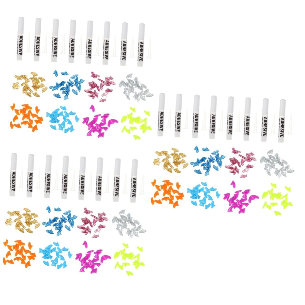 Toddmomy 480 Pcs Ensemble D'Ongles pour Animaux De Compagnie Couvre-Griffes De Chat Couvre-Griffes pour Animaux De Compagnie Capuchons pour Chats Capuchon De Griffe De Chat Protège-Ongles