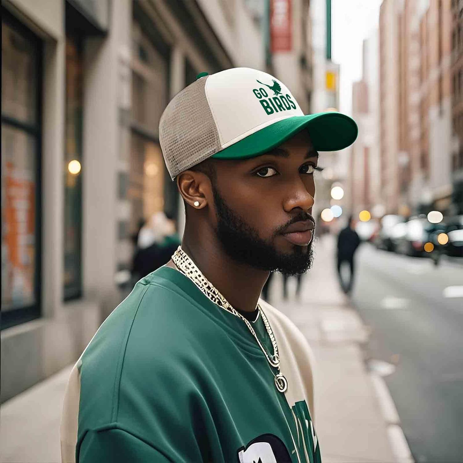 Go Birds Hat Trucker Hat for Women Dad Hat Funny Birthday Gifts - Image 5