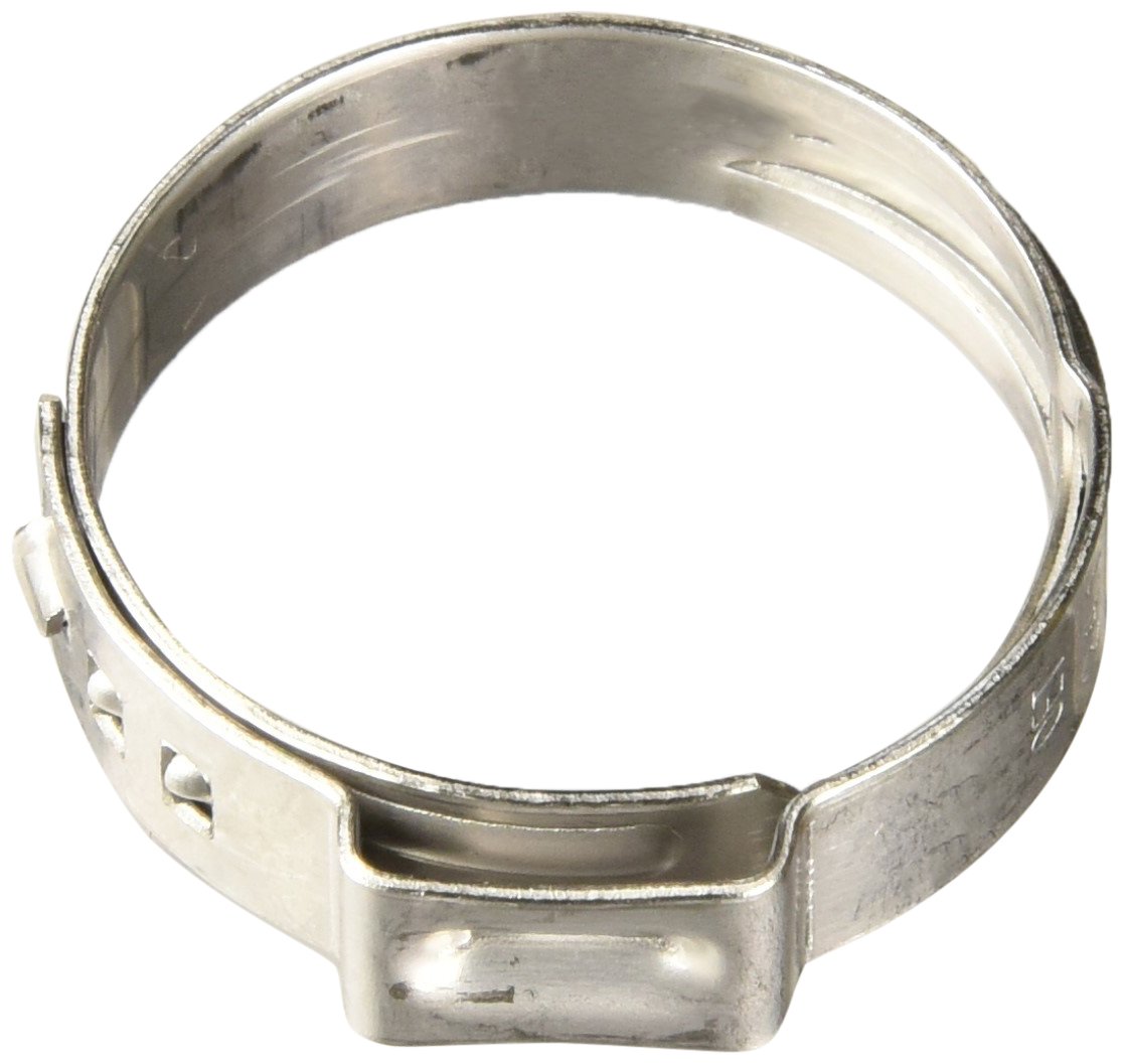 Oetiker 16700029 Stepless Ear Clamp, One Ear, 7 mm Band Width, Clamp ID Range 20.9 mm (Closed) - 24.1 mm (Open) (Pack of 50)