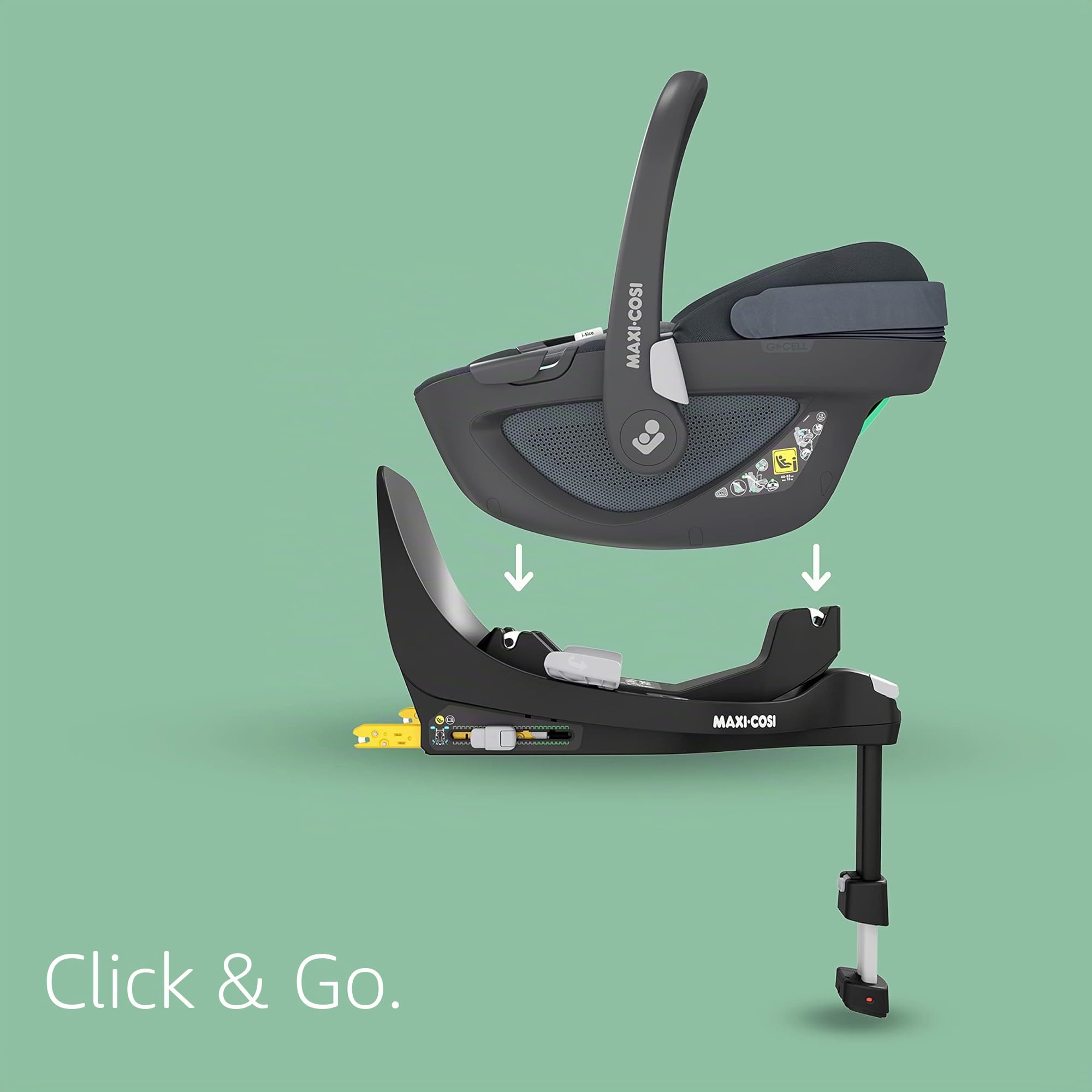 Maxi-Cosi FamilyFix 360 i-Size Basis, Drehbares Autositzsystem, ISOFIX, 0–4 Jahre, 40–105 cm, Schwarz
