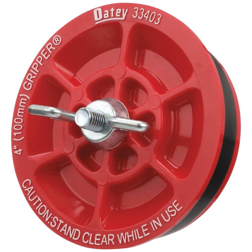 33403 Plastic Plug (with Galvanized screw and wing nut), 4-Inch, Red