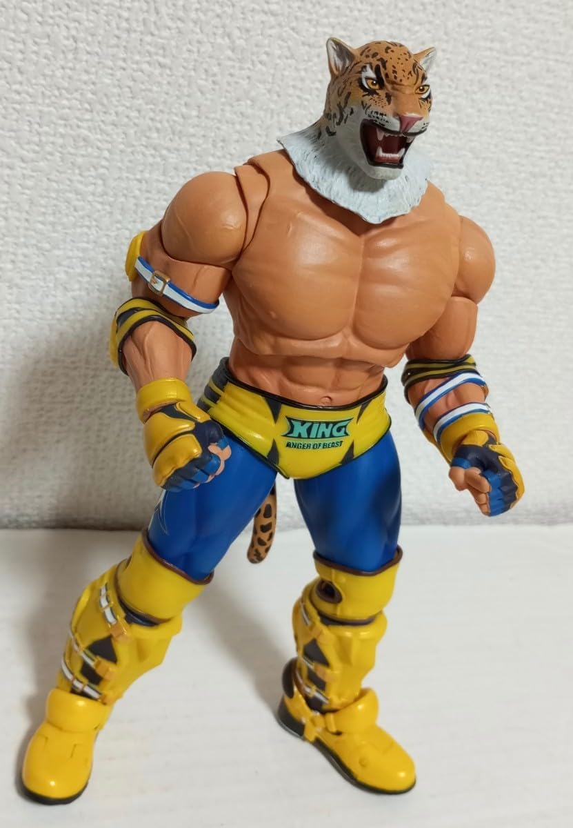 鉄拳 キング アクション フィギュア タイガーマスク キン肉マン ソフビ ライガー プーマ チーター ヒョウピューマ アーマー 新日