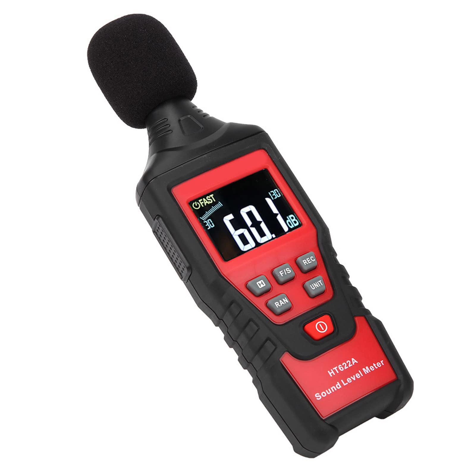 YWBL-WH Medidor de Nivel de Sonido Digital Portátil, Decibelímetro de