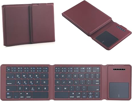 Foldable Bluetooth Keyboard, Multi-Device Portable Wireless Keyboard | Lightweight portable design, multi-system compatible, 3 device switching, rechargeable battery, responsive quiet keys