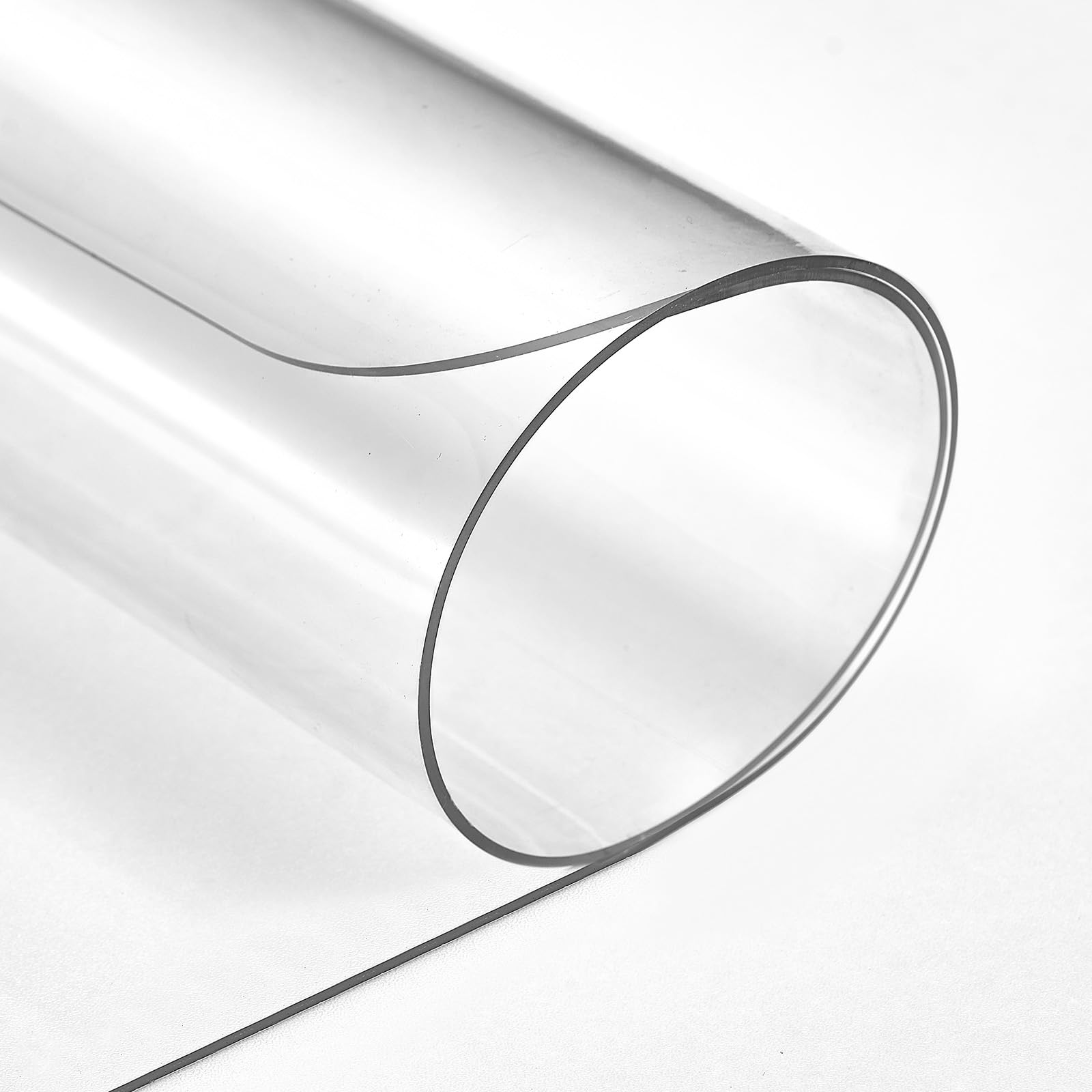 Alfombrilla de Escritorio Transparente, 70x40 cm Transparente Protector Escritorio PVC, 1.5mm Estera de Escritura Antideslizante Impermeables Tapete de Escritorio para Oficina/Hogar