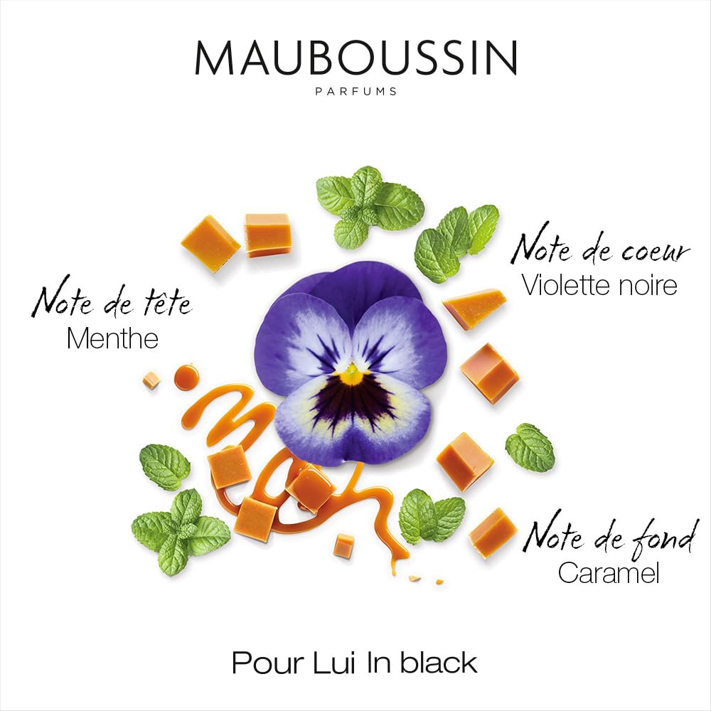 Mauboussin - Coffret Pour Lui In Black : Eau de Parfum 100ml, Gel Douche 200ml & Gel Douche 90ml