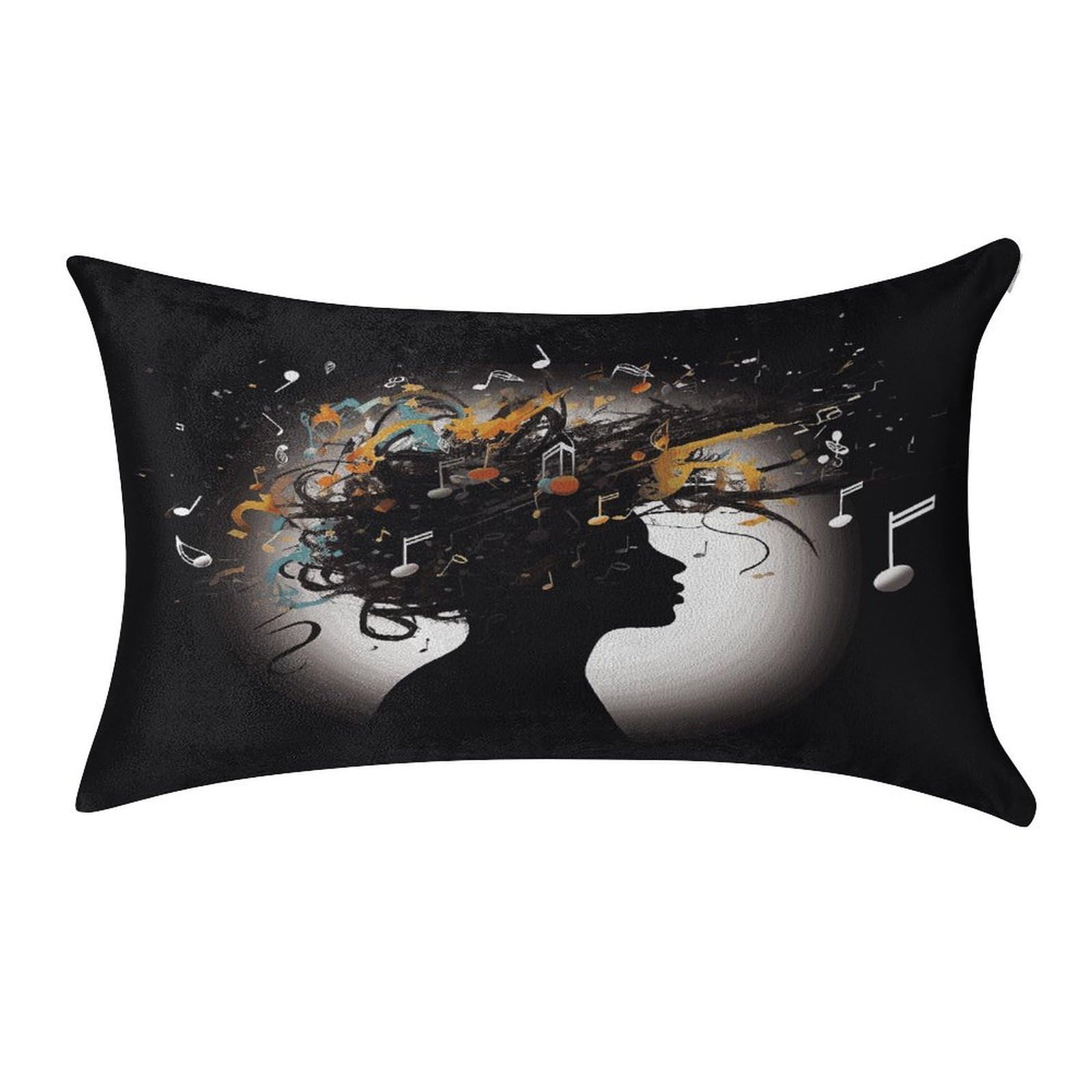 Fekiloot Style Music Image Pillow Covers Home Decor Pillow Cases