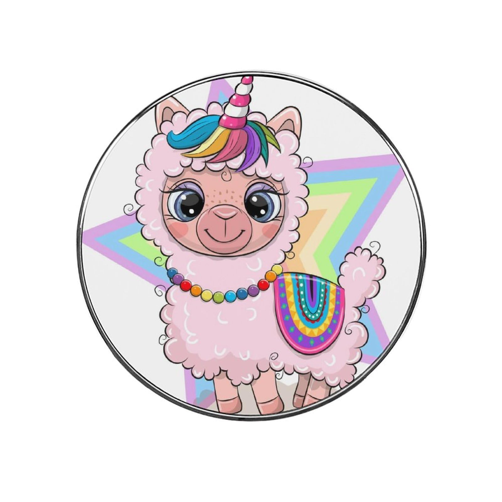 Alpaca Unicorn Alloy Fridge Magnet For Office Cabinet Refrigerator Whiteboard Photo