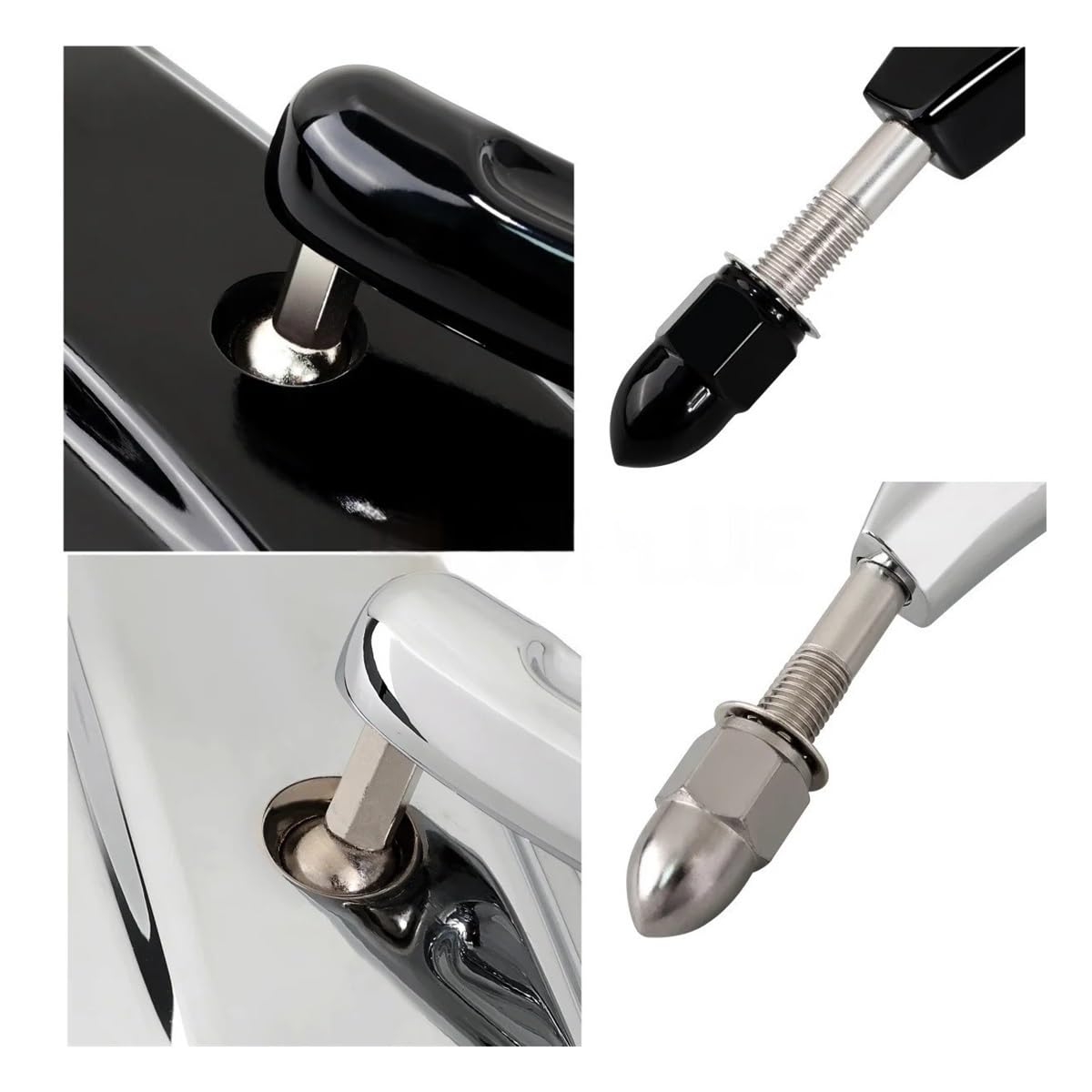 Rétroviseurs De Guidon De Moto 5/16 Pouces pour Har&Ley Dyna Touring Road King Softail Electra Street Glide Sportster Iron 883 Rétroviseurs Moto
