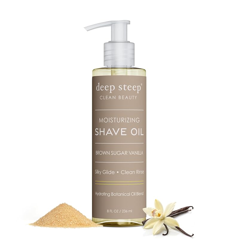 Óleo de barbear Deep Steep Brown Sugar Vanilla com ácido hialurônico e niacinamida