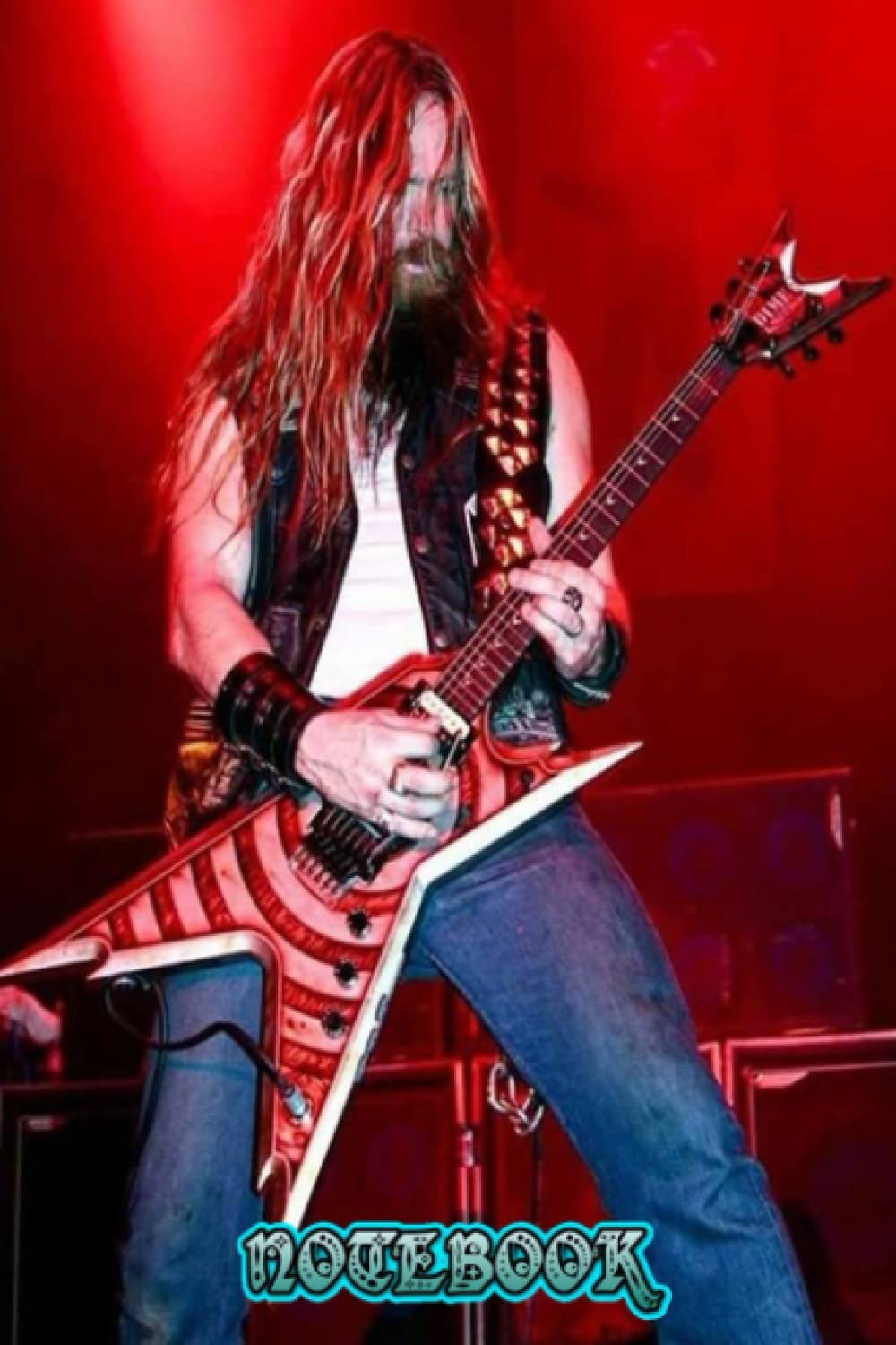 Notebook : Zakk Wylde College Ruled Thankgiving Notebook Template100 Pages, size 6x9 #613