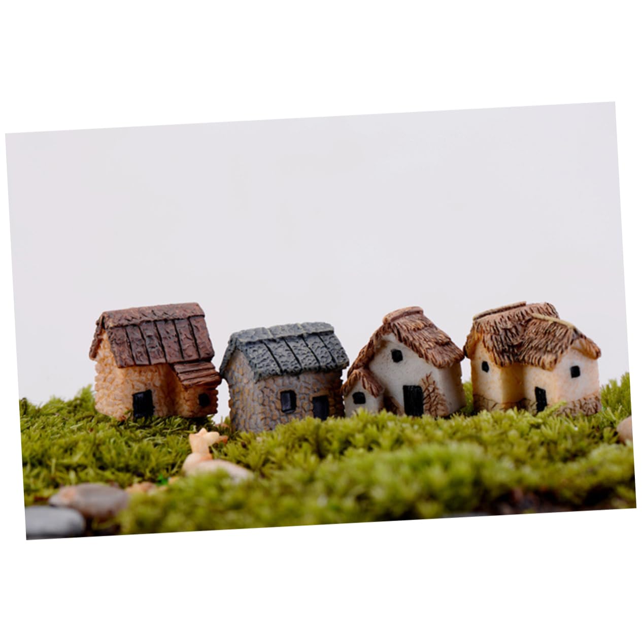 8 Maisons Miniatures En Résine Pour Jardin Féerique - Décoration Maison De Poupée Ou Terrarium - DIY Creative