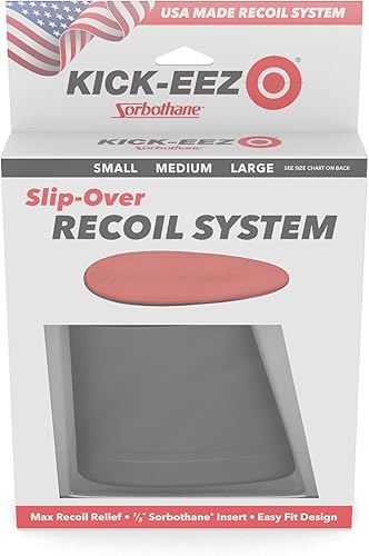 Vista 9 de KICK-EEZ Almohadilla de retroceso deslizante con sorbothane y longitud ajustable de tracción, hasta un 94% de reducción de retroceso para escopetas