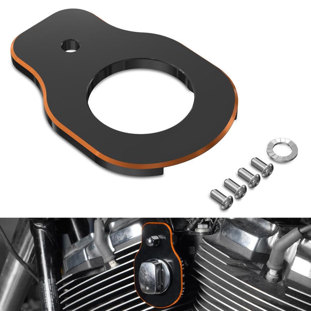 Eburpkhbd Orange Ignition Switch Relocation Bracket Compatible With Harley-Davidson Road King Special Flhr Flhrxs Street Special Flhx Flhxs Ultra Limited Flhtk(Orange)