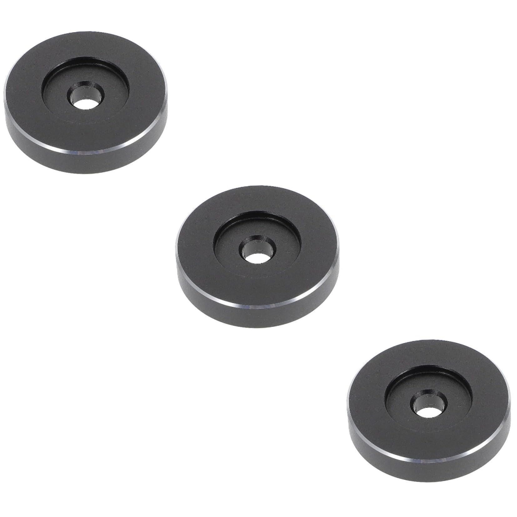 UKCOCO Adattatore Per Giradischi Ergonomico Da 45 Giri Da 3 Pezzi Per Vinile Da 7 Pollici Accessorio in Metallo Facile Da Usare Per Giradischi