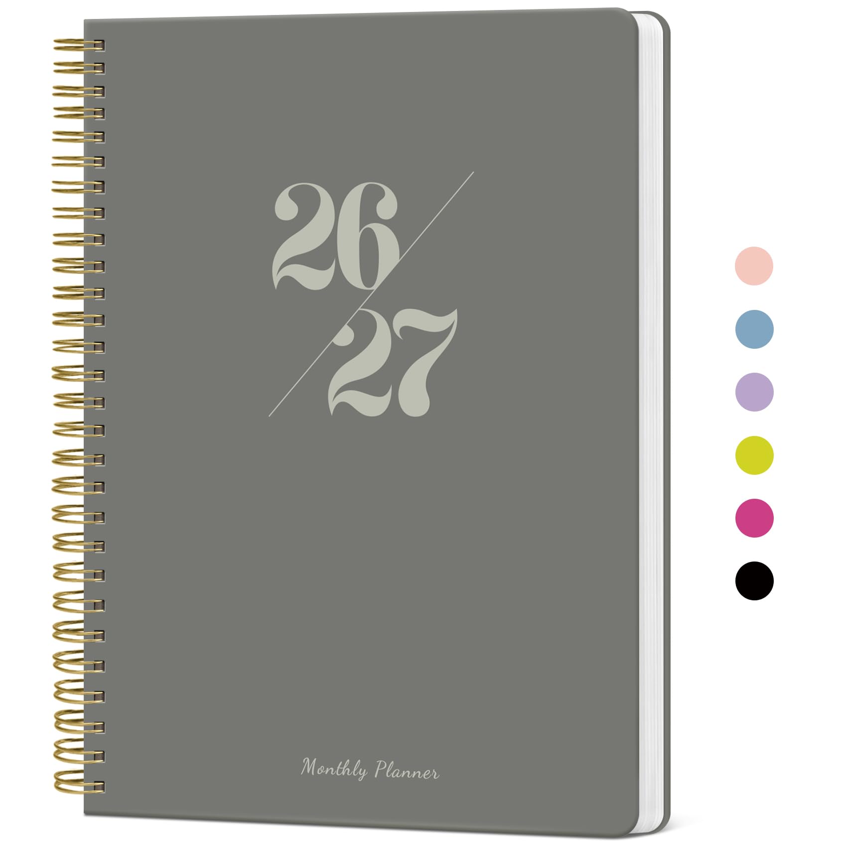 Taja Monthly Planner 2026-2027 (7" x 10") | 18-Month Calendar with Notes Sections - main product image