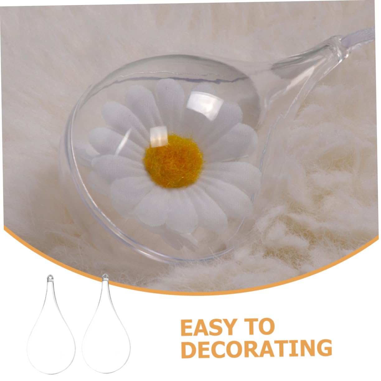 MAGICLULU Lot De 100 Mini Boules En Plastique Transparent à Remplir - En Verre Acrylique Transparent - Ornements Pour La Décoration De Mariage à La Maison - 28 Mm