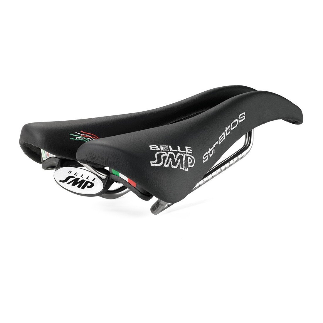 Smp SMP4Bike Men's 4Bike Stratos Saddles, Black, 26.6 x 13.1-cm