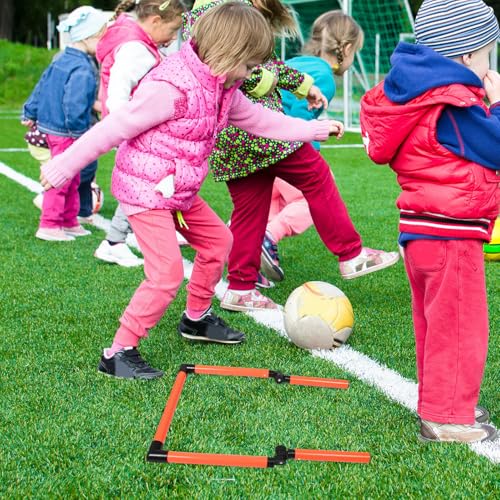 Vallas de velocidad ajustables HEMOTON para entrenamiento de agilidad y salto en fútbol 4