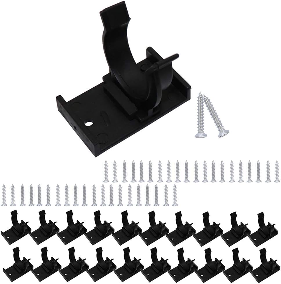 Skystuff 20Pcs Kitchen Kick Board Plinth Clips with 40 Screws, Kick Board Clips Fits 3031mm