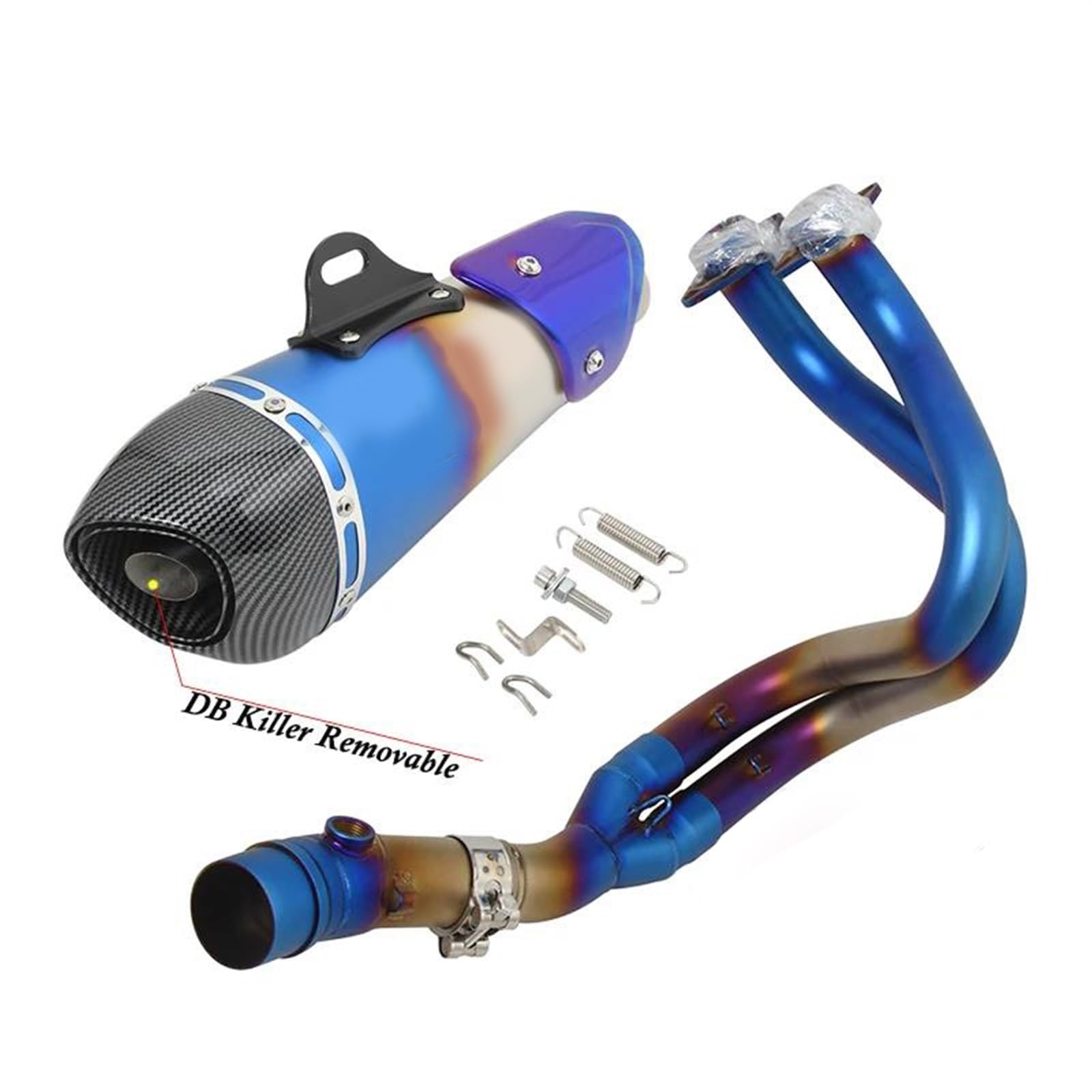 Sistema Completo Di Scarico Per Motocicletta Escape Silencer DB Killer Anteriore Centrale Per Kawasaki ER6N ER6F 2012 2013 2014 2015 2016