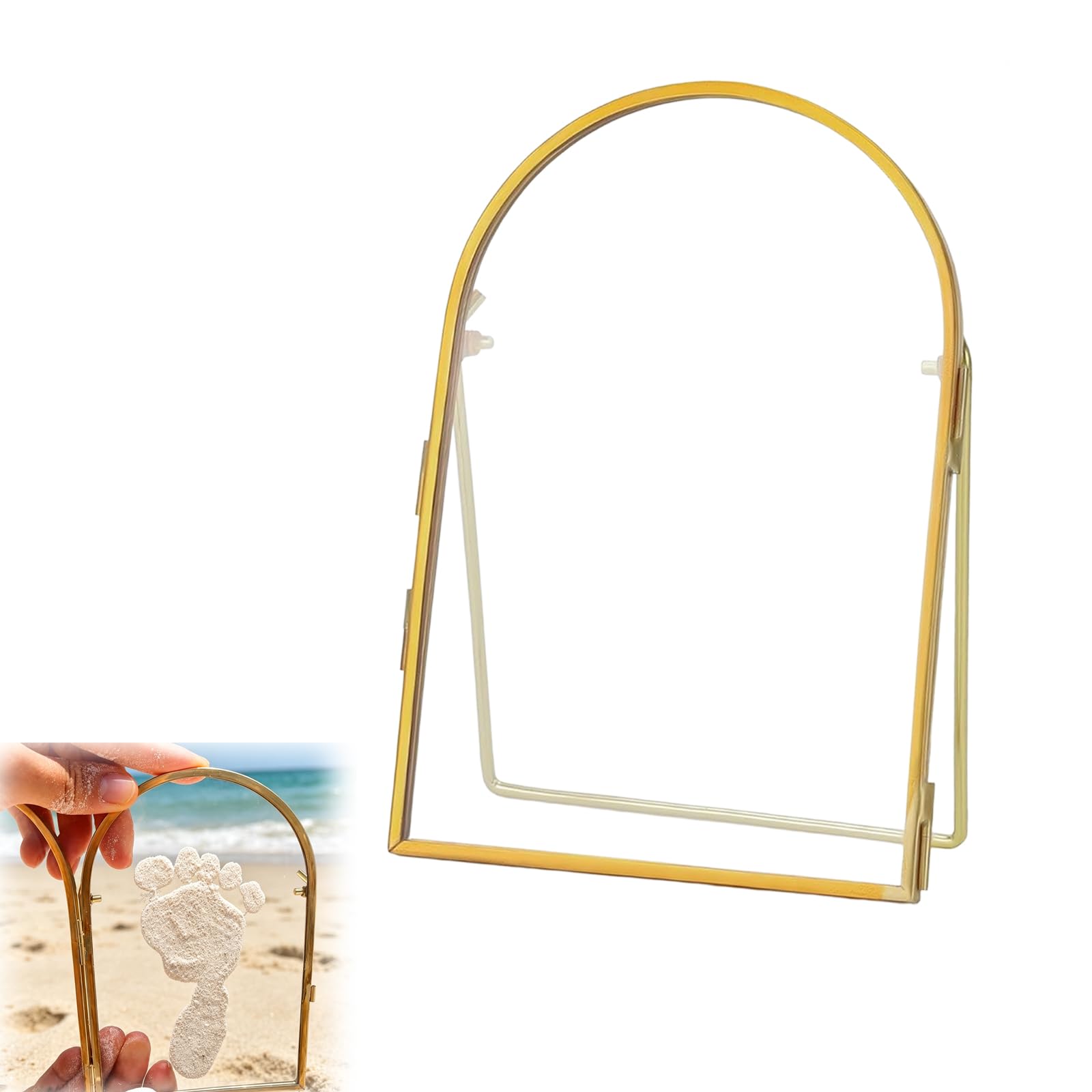 Tsophreniq Diys Newborn Keepsakes Frame Floating Picture Frames for Pressed Flowers Diys Baby Hand and Footprint Kits Tabletop Display Baby & Pet Keepsakes Frame