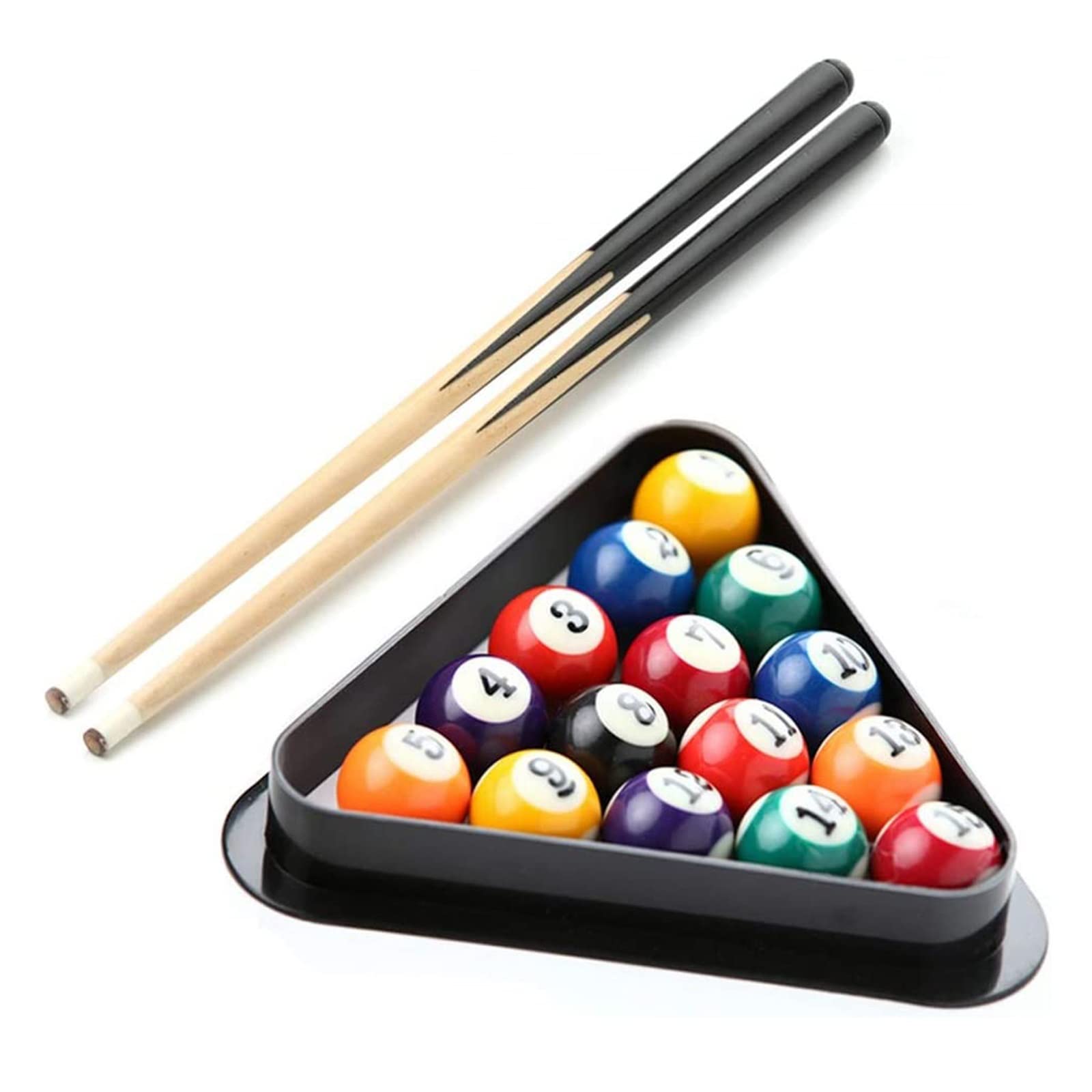 WKL Sports 51/68/90cm Stecche da Biliardo in Legno Stecche Shorty per Bambini, Legno Duro, Stecche da Biliardo, 11 Mm, 2 Pezzi(Size:90cm)