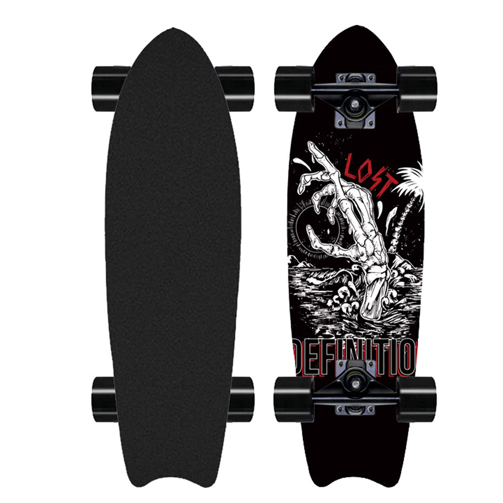 Long Boards Skateboard Stake Longboard for Beginer and Professional 30-Inch Downhill 9 Ply Canadian Maple Cruiser for Cruising