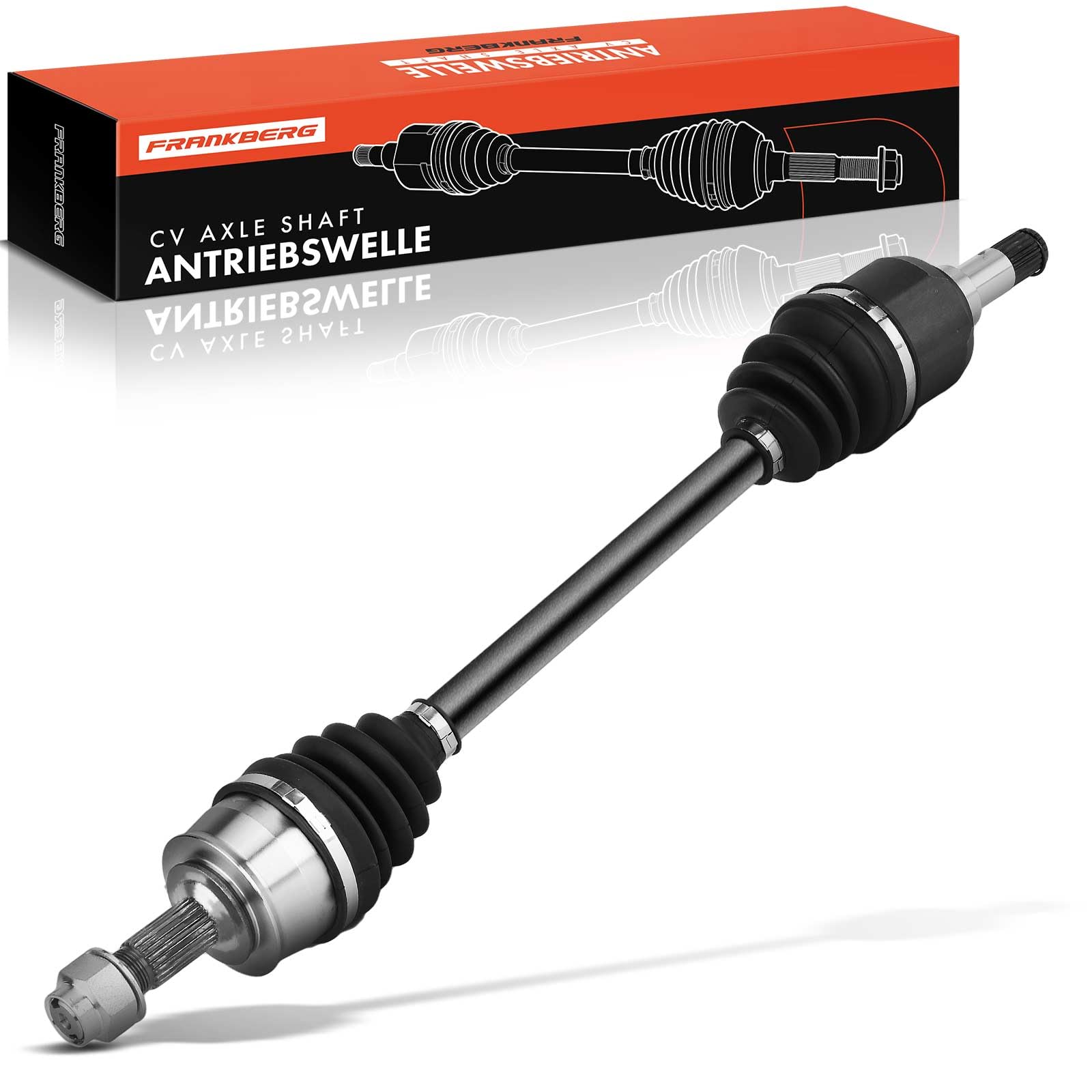 Frankberg Semiasse Albero di trasmissione Cambio manuale senza ABS Ring Asse Anteriore Sinistra Compatibile con Cono 955 Fiorino Combi/MPV 225 Grande Punto 199 Punto 199 Replace# 55700560