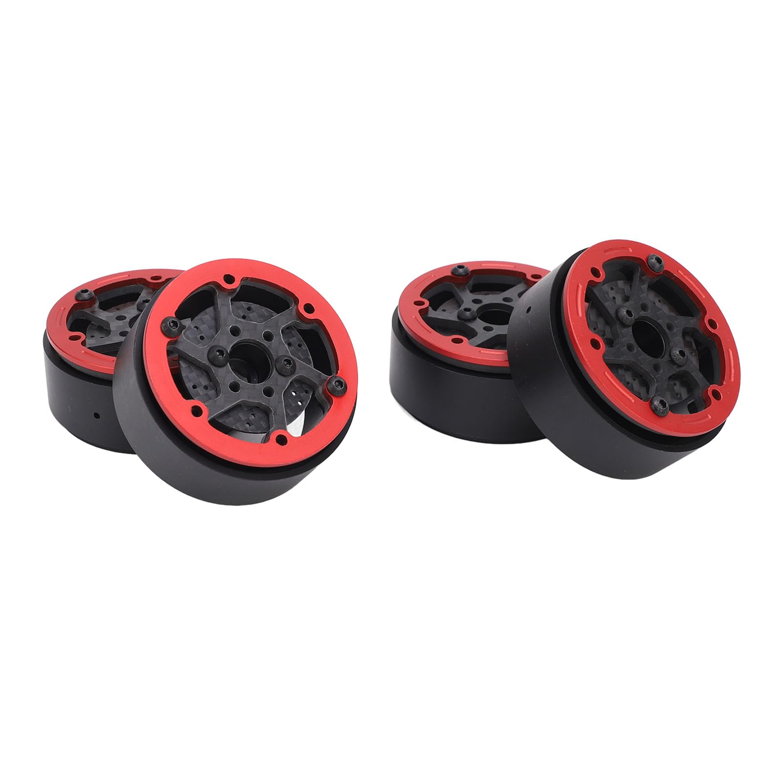 4-teilige RC-Radnabenkappen Aus Aluminiumlegierung – Für 1/10 RC Auto Wie X-Maxx, Staubschutz, Innendurchmesser 13 Mm