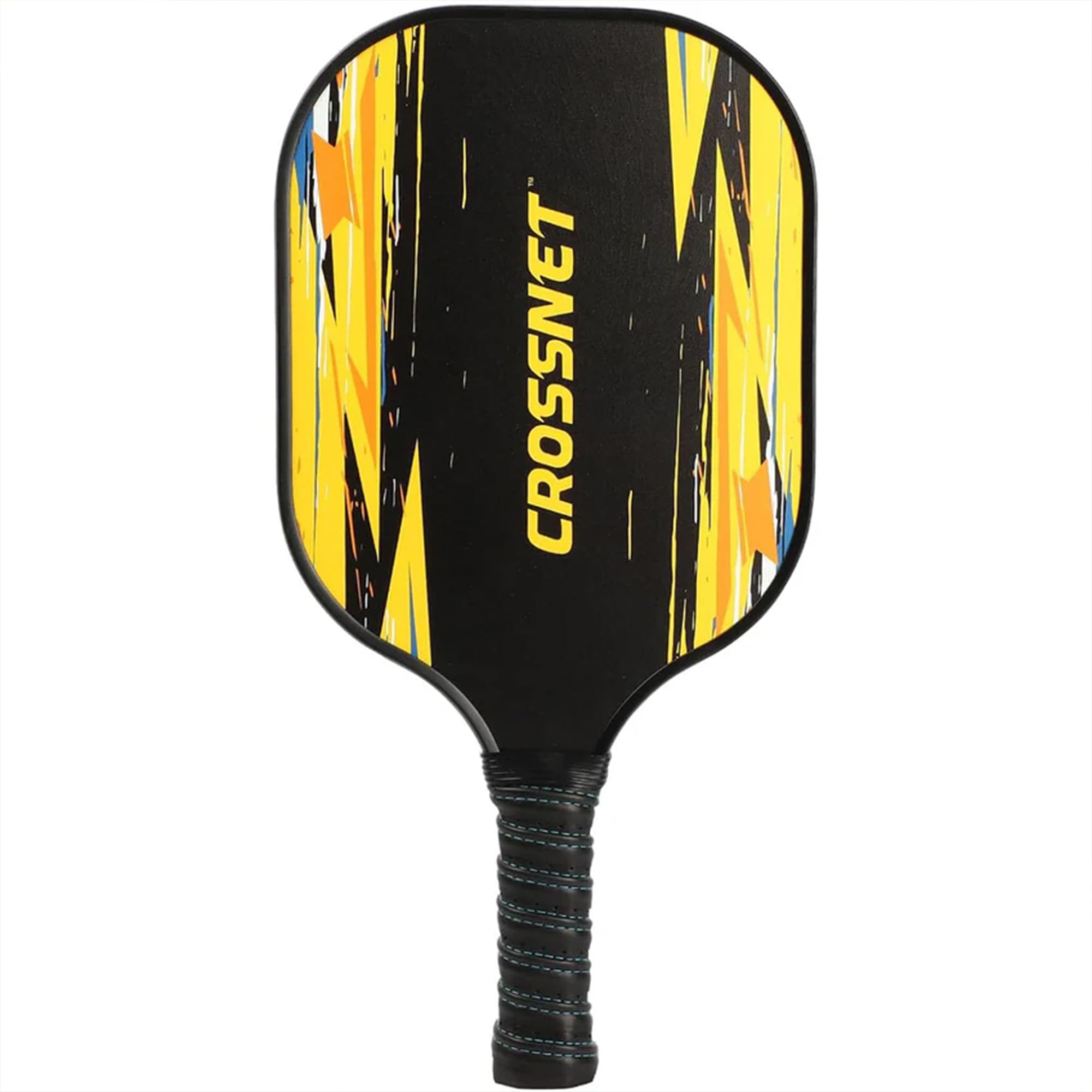 CROSSNET Pickleball Paddle with Fiberglass Face and Polymer Core for Long-Lasting Play, High-Performance Racket with Grip Handle, Graffiti