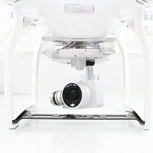 Miniatura 3 de Protector de cardán negro de fibra de vidrio compatible con DJI Phantom 4/Phantom 3 estándar, profesional y avanzado, protege la cámara y el cardán
