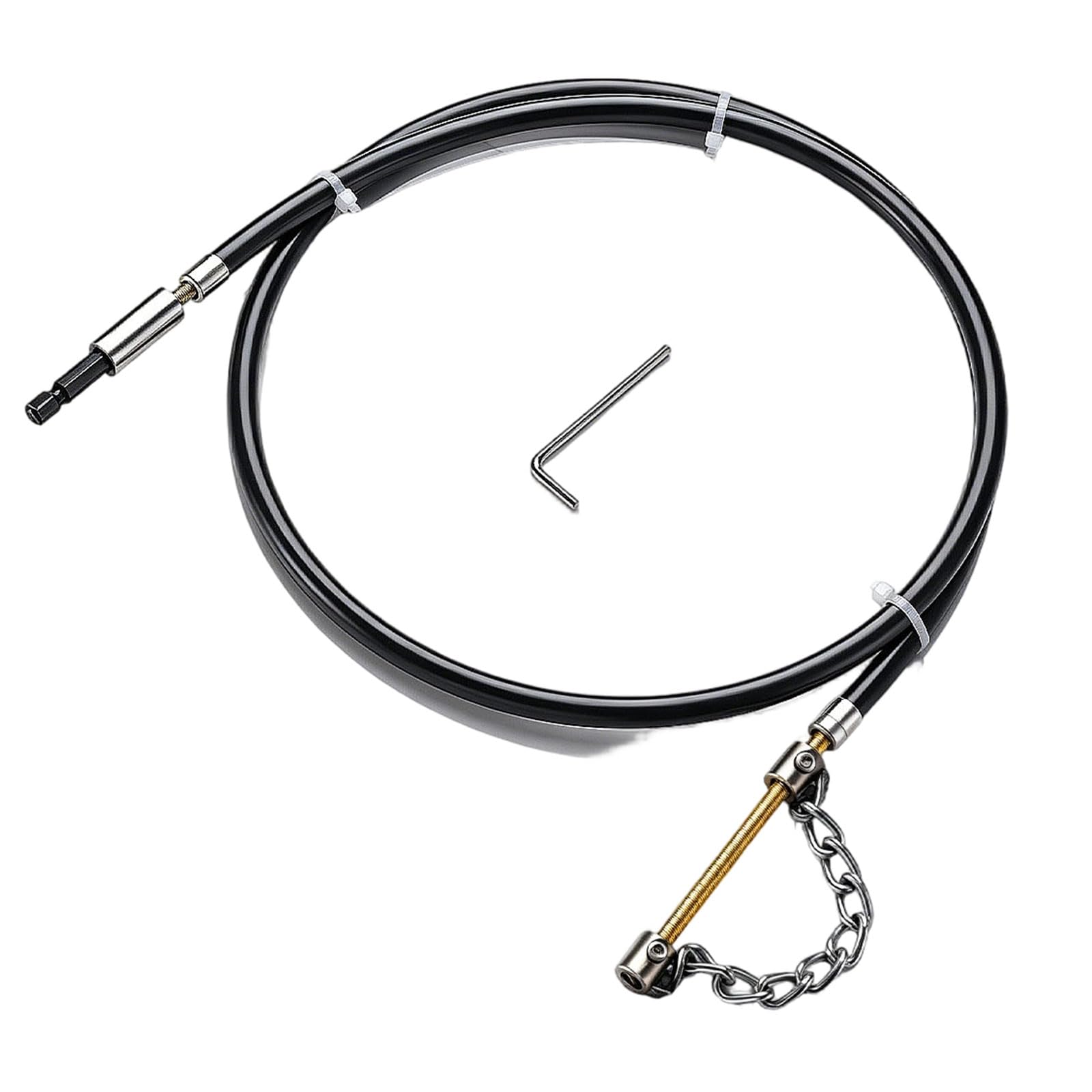 Resistant Plumbing Snake with Ergonomic Handle Multipurpose Drain Opener Tool Dredging Sewer Special Tool Flexible Drain Auger