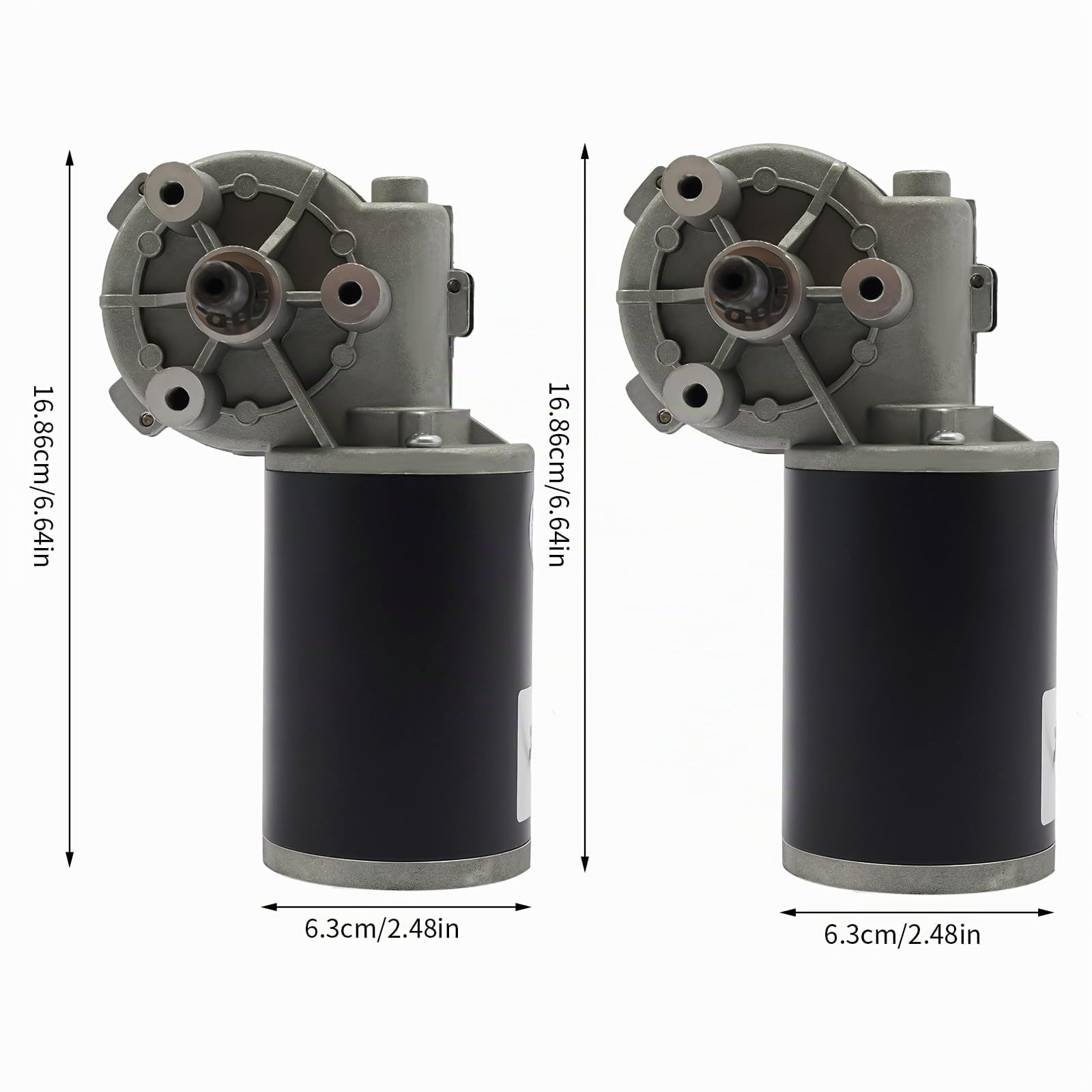 12V/24V 60W DC-Getriebemotor 220 U/min Elektrischer Getriebemotor (24, Volt)