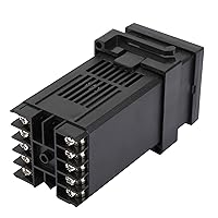 Vista 6 de REX C100 PID Controlador de temperatura, alarma de 32.0 °F ~ 2,372.0 °F LED PID controlador de temperatura Kit de termostato AC 110V -240V