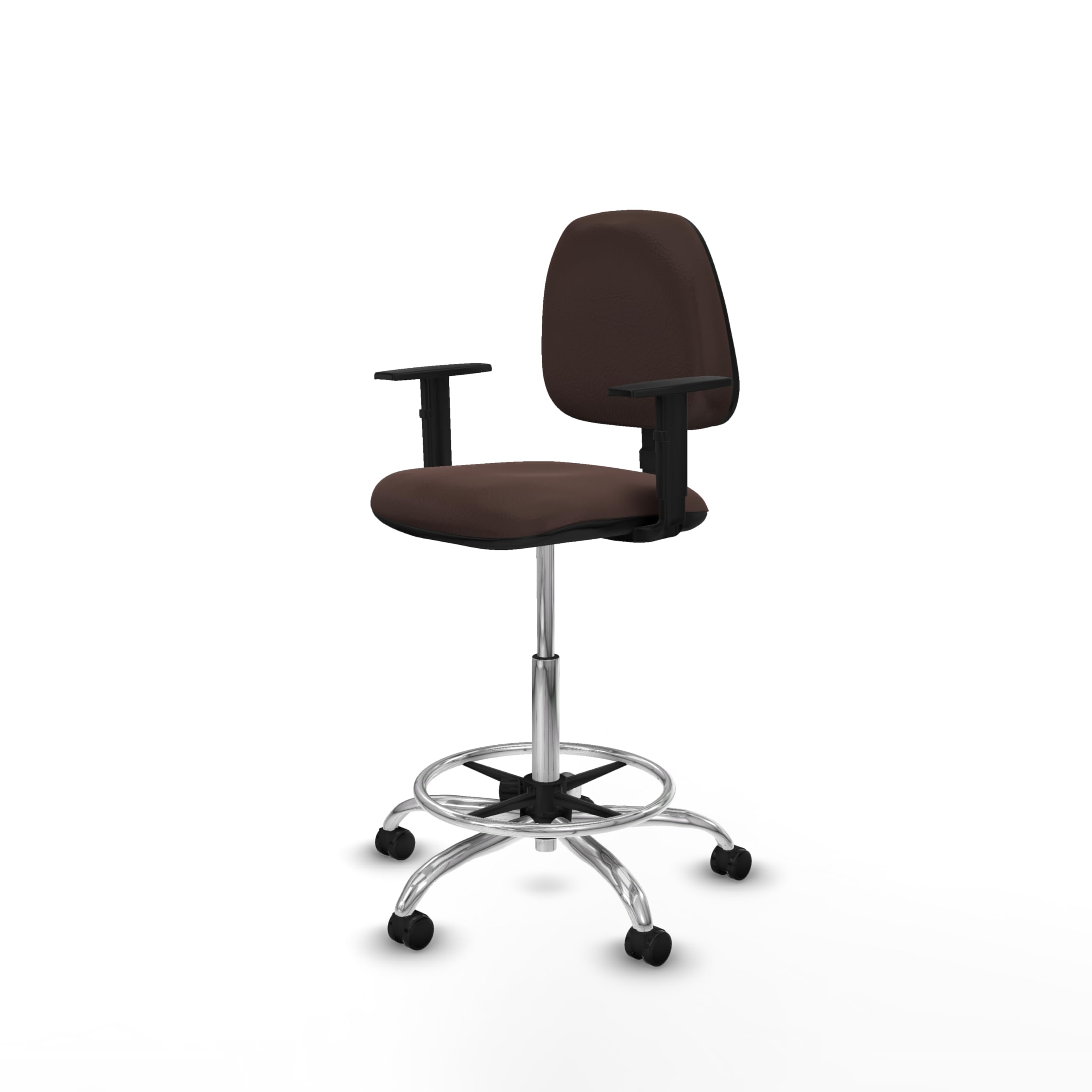 Piqueras y Crespo Taburete Isso: Ideal para Banco de Trabajo, Silla para Mostrador Alto y Taburete de Trabajo Taller con Respaldo Regulable en Altura - Marca