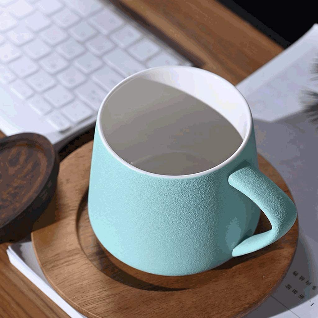FiliżAnki Kubek PodróżNy Kubek Do Kawy W Stylu Minimalistycznym Z Pokrywką Duży Kubek Ceramiczny Z Uchwytem Wielofunkcyjny Kubek Do Kawy Wielokrotnego Użytku Kawa Kubek Kubek (Blue : Black, Size : 4