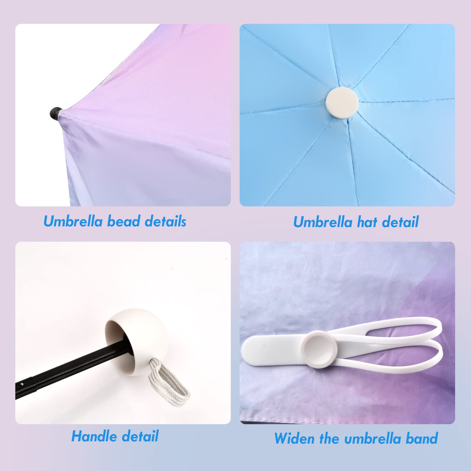 Parasol kieszonkowy z 8 żebrami, mini parasol z pudełkiem na kapsułki, składany parasol UV, ochrona przed słońcem, ochrona przed promieniowaniem UV, kompaktowy parasol podróżny,