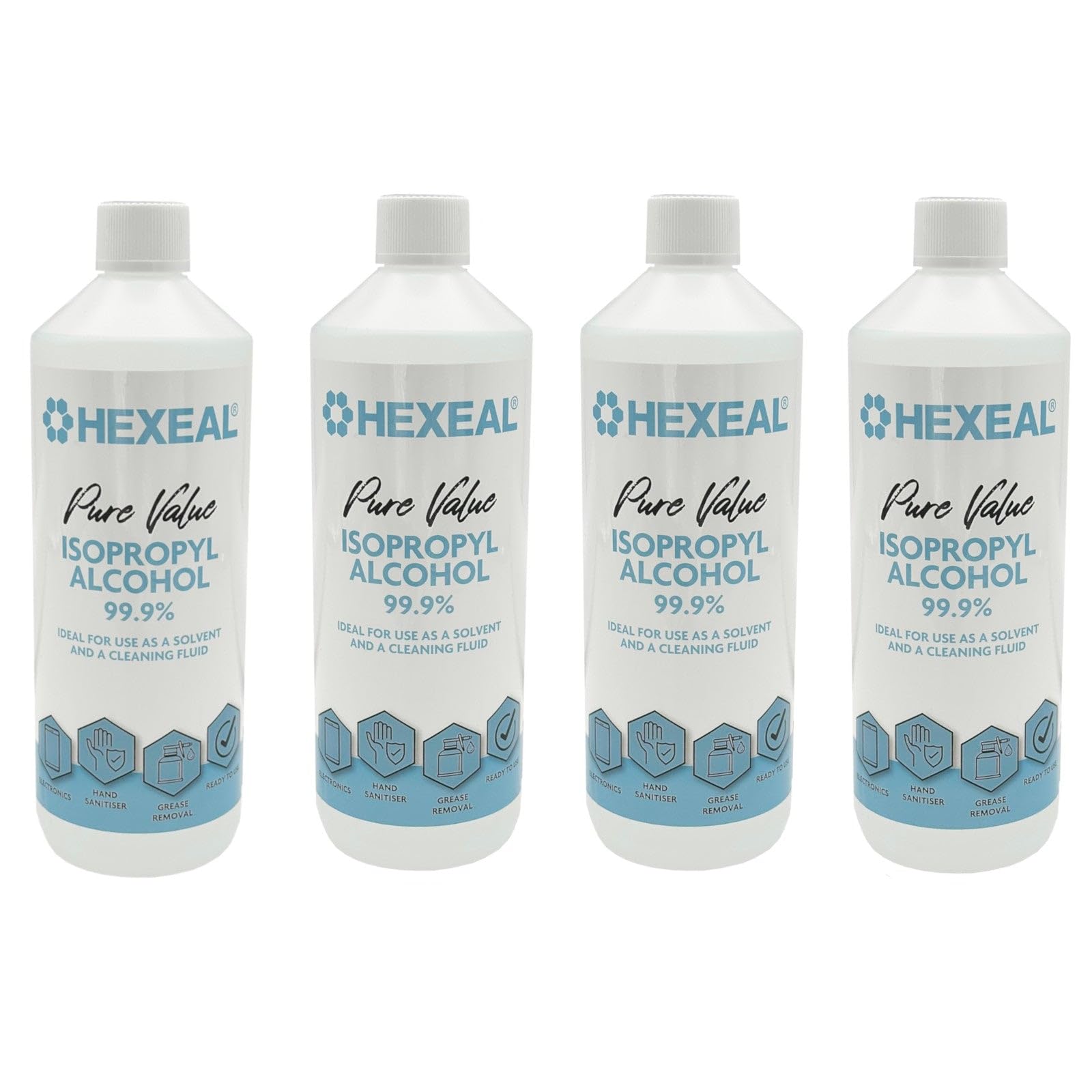 Hexeal Pure Value 99.9% Isopropyl Alcohol 4L – Sanitising & Cleaning