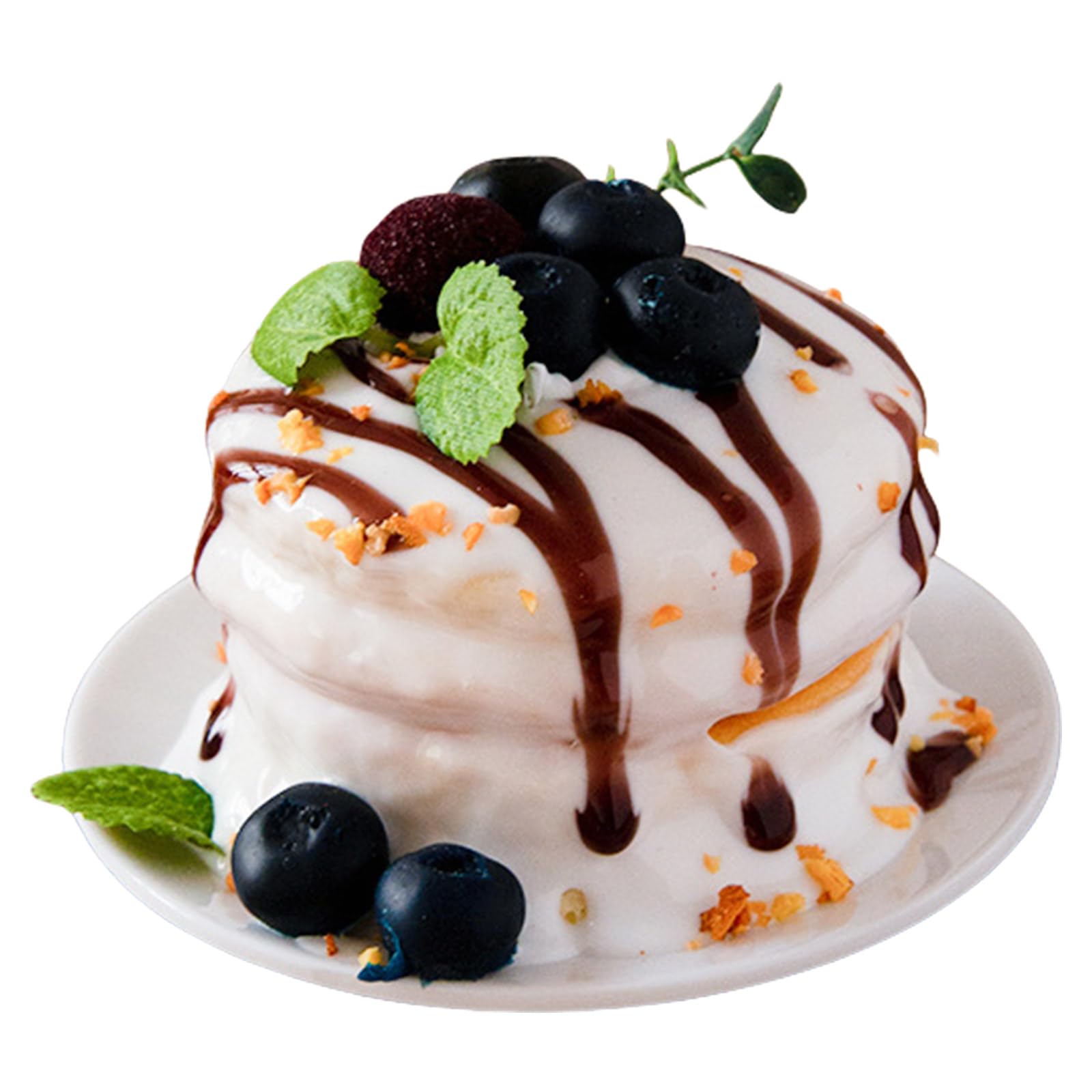 Limtula Realistic Dessert Simulation Props Decorative Faux Fruit Cake Model Artificial Food Decoration for Home and Party Use PU Cake Model