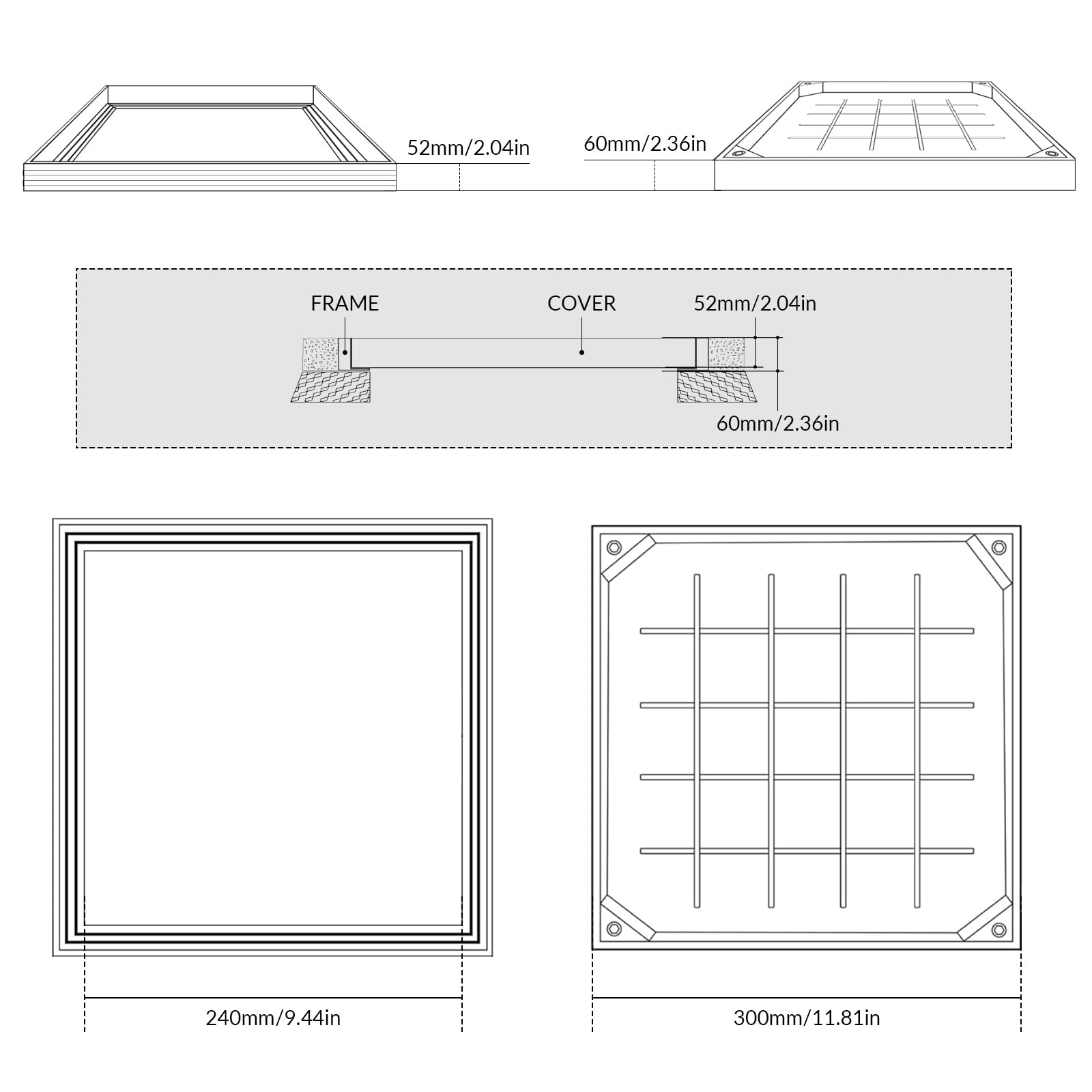 LED inbouwspot kantelbaar 50mm aluminium verzonken 148-574 kopen
